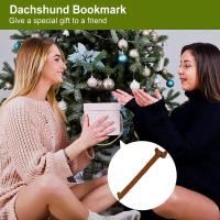 Marcadores De Libro De Crochet Perro Marrón Hermoso Marcador De Lectura Animal Tejido Accesorios Para Regalo Dachshund - details 12