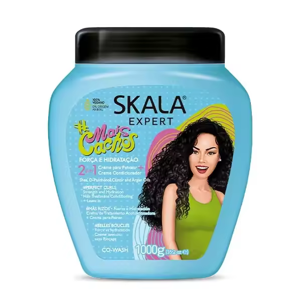 SKALA Mais Cachos | 1.000ML Mascarilla para cabello rizado , MASCARILLA CREMA  2 IN 1 DOS EN UNO - 1