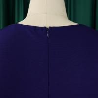 Vestido Elegante Para Oficina Para Mujer Con Cuello En V Manga Corta Cinturón Ajustado Recto Midi Formal Ropa De Negocios Para Mujer - details 22