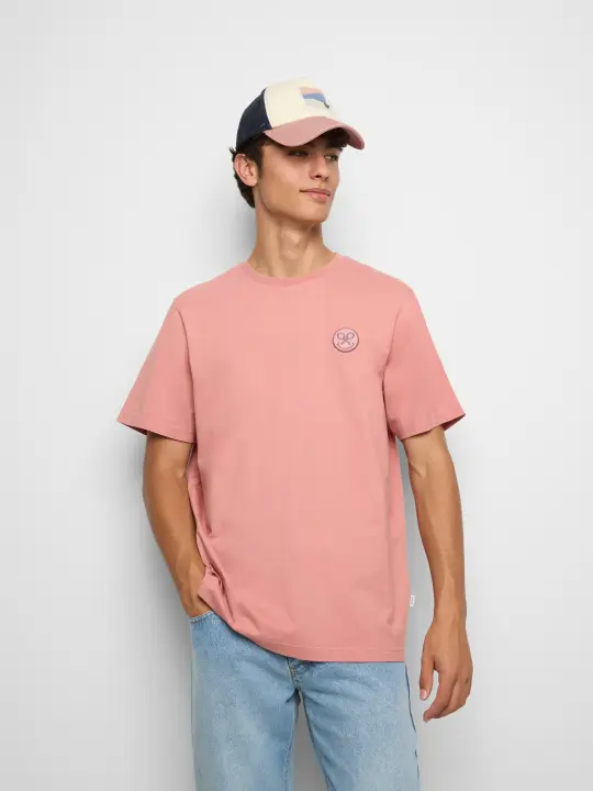 Silbon - Camiseta logo smile coral - 1