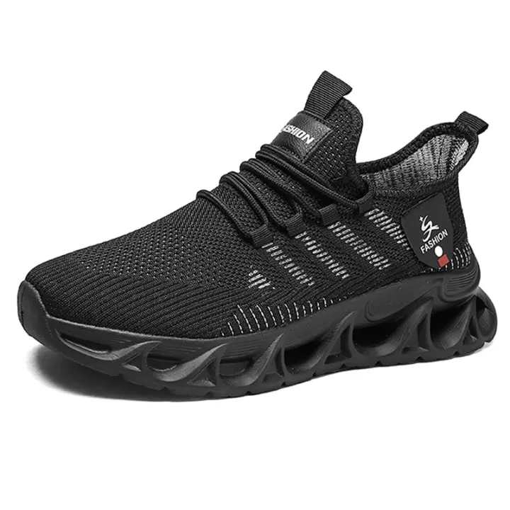 Zapatillas De Deporte Para Hombre YRZL Suela De Goma Transpirables Ligeros Zapatillas De Correr Negro Tenis De Caminar Aire Mesh Antideslizantes Para Verano - 1