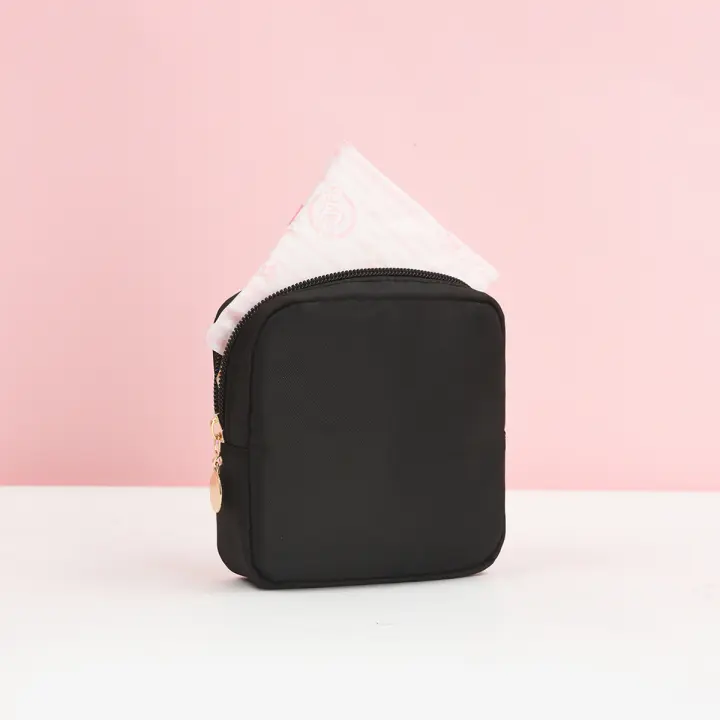 Bolsa de almacenamiento para toallas sanitarias, bolsa de almacenamiento portátil, toalla sanitaria de gran capacidad, bolsa menstrual, bolsa de toallas para tía - 1