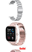 Correa De Pulsera De Acero Inoxidable 22mm/20mm Para Amazfit GTR/Stratos/GTS 4 3 2 Mini Y BIP 5 Reemplazo Compatible Con Varios Modelos Unisex - details 7