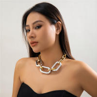 Cuello Alto De Acrylic Big Chain Para Mujer Y Hombre Joyería Grunge Estilo Steampunk Moda Exagerada Cadena Ganchillo Grueso - details 4