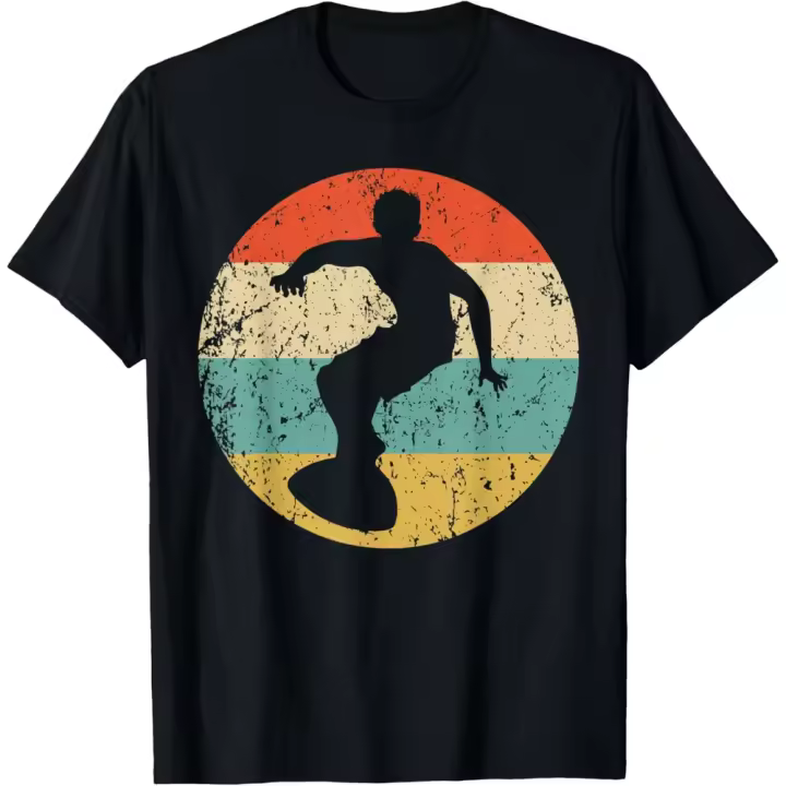 Camiseta de Manga Corta, 100% Algodón, Ropa Unisex para Hombres y Mujeres en 5 Tallas, Camiseta Negra, Cuello redondo con estampado. - 1