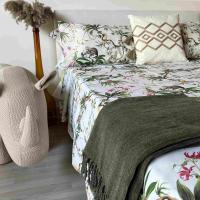 Juego de Sábanas Alo Home 100% Algodón - Estampado Tropical Monkey - Cama 90/135/150 cm + Funda almohada - details 1
