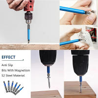 Juego De Destornilladores Magnéticos Antiaderentes 1/4'' Phillips Y Pozidriv PH1/PH2/PH3/PZ1/PZ2/PZ3 Herramientas Manuales De Acero Aluminio - details 2