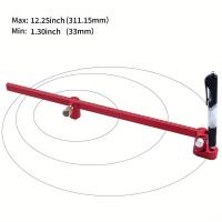 Regla De Dibujo Ajustable Compás De Aluminio Hallazgo De Centro Herramienta De Carpintería Fija Punto Marca Línea Calibradora - details 6