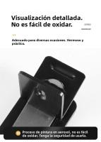 Parador De Puerta Invisible Ultra Delgada Sin Perforar De Acero Inoxidable Con Imán Fuerte Anti-viento Y Anti-colisión Para Hogar - details 15