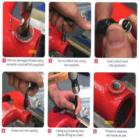 Kit De Reparación De Hileras Métricas Helicoil Para Coche Herramienta De Reparación De Automóviles M5 M6 M8 M10 M12 M14 - details 43