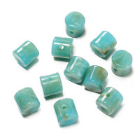 10pcs Cuentas Espaciadoras De Forma Cilíndrica 11.5x12mm Imitación De Piedra Acrílica Para Fabricación De Joyas Pulseras Collares DIY - details 6