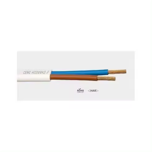 FORCEMILK FORCERMILK Cable Plano Eléctrico H03VVH2-F 2x1.5mm² Blanco Cemi CMP215 - Alta Calidad - 1