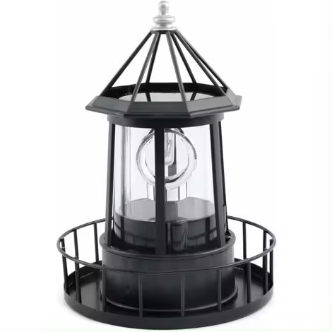 Lámpara de faro solar LED giratoria para decoración de jardín al aire libre, para camino, patio y jardín - 1