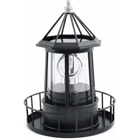 Lámpara de faro solar LED giratoria para decoración de jardín al aire libre, para camino, patio y jardín - 1