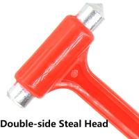 Martillo De Emergencia Para Coche Herramienta De Rescate Con Rompe Vidrio Y Corte De Cinturón De Seguridad Uso Multifuncional Tamaño 160x60mm - details 4