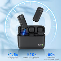 Micrófono Lavalier Inalámbrico Con Estuche De Carga Portátil Para Audio Y Video Grabación Compatible Con iPhone Android Notebook Ideal Para Gaming En Vivo - details 0
