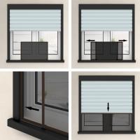 vidaXL Mosquitera extensible para ventanas marrón (100-193)x75 cm - details 6