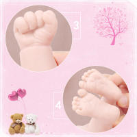 Muñeca De Bebé Reborn Realista De Silicona 100% IVITA WB1555 14.56 Pulgadas 1.65 Kg Muñeca De Bebé De Niño Suave Para DIY Y Juegos Educativos - details 16
