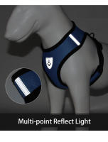 Harnés De Vests Para Perros Estilo Chaleco Collar De Tela Malla Transpirable Reflectante Para Paseos Con Línea De Ancoraje Apto Para Bulldog Y Otros Cachorros - details 7