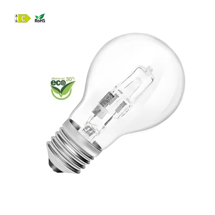 ORION91 Pack x 6 Bombilla A60 Estándar Regulable E27 Eco 28w (=60w) 630lm Blanco Cálido 2900k 20000h Orion91 Promotion - 1