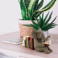 Elefante Y Conejo Lectura Estatua De Resina Adorno Animal Decoración Para El Hogar Estilo Moderno Sin Personalizar - details 2