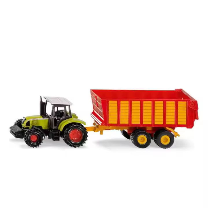 Siku Tractor John Deere con Remolque para Niños - Juguete Correpasillos Divertido Juego Al Aire Libre - 1