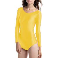 Body para mujer, body de cuello redondo, de manga larga, la alternativa óptima para el deporte y tu tiempo libre, Maillot elegante - details 7