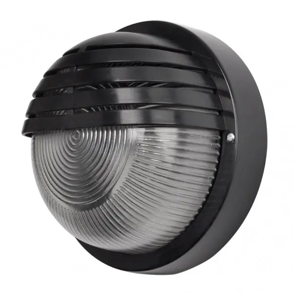 FABRILAMP Aplique Exterior CANOPUS Policarbonato Negro 18,5x18,5x9,5 Cm IP44 - 1