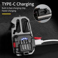 Luz LED Recargable Ultra Pequeña Para Llave De Herramientas Portátil Para Camping Y Trabajo Con Luz COB Y Destornillador - details 6