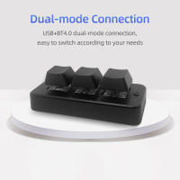 Teclado Mini Personalizado MK321BT Con Interruptores Mecánicos Azules Modo USB+BT Para Escritorio Juego Multimedia - details 3