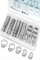 Juego De 40 Abrazaderas De Herramienta Metálica Para Tubos Y Lines De Combustible Abrazaderas De Caracol De Acero Inoxidable Para Plomería Y Intercooler - details 0