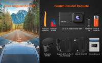 Dash CAM Coche, 1080P FHD Dash CAM con Pantalla IPS de 3", Gran Angular de 176°, Cámara para Coche con Tarjeta SD 32G, Visión Nocturna, Grabación en Bucle, Modo Estacionamiento, Sensor G, WDR - details 4