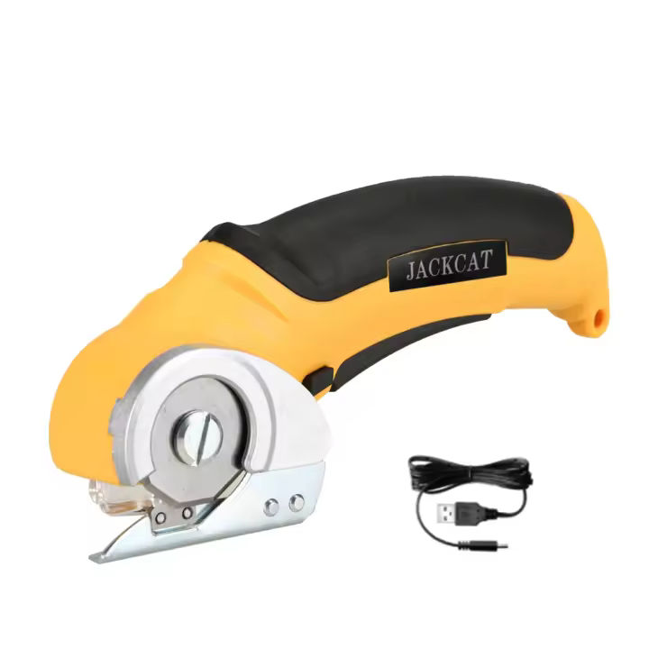 Tijeras Eléctricas De Corte De 6mm Máquina De Corte De Tela Para Papel Y Cuero Plástico Aluminio Rotación Rápida 240r/min Batería 4V 2000mAh - 1