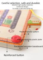 Juego De Puzzle De Laberinto Magnético En Madera Para Niños Y Niñas Juguete Educativo Montessori Con Pluma De Color Y Números Regalo Para Aprendizaje - details 8