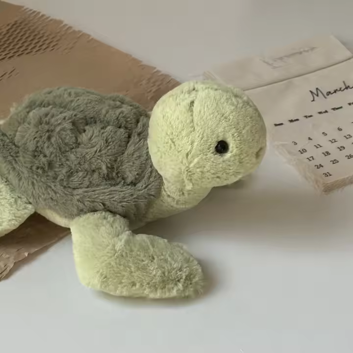 Muñeco De Peluche Tortuga Jelly Cat 28cm Juguete Creativo Para Compañía Simulación De Mascota Para Niños Regalo De Vacaciones - 1