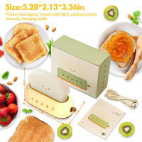 Toaster Bread Light Creativo Lámpara De Noche LED Recargable Para Dormitorio Regalo De Cumpleaños Forma Rectangular Incluye Baterías - details 6