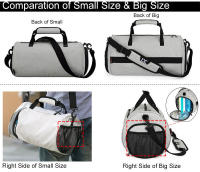 Bolsa De Gimnasio Para Hombres Y Mujeres Bolso De Deporte De Nylon Capacidad 20-35L Para Yoga Entrenamiento Viajes Y Natación - details 3