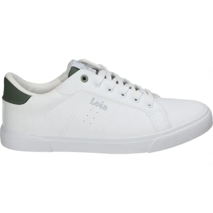 LOIS | Zapatillas Lois para Hombre – Deportiva Baja en Color Blanco – Sneakers con Cierre de Cordones – Estilo Casual – Versátiles – Combinables y Cómodos – Modelo 61346 - 1