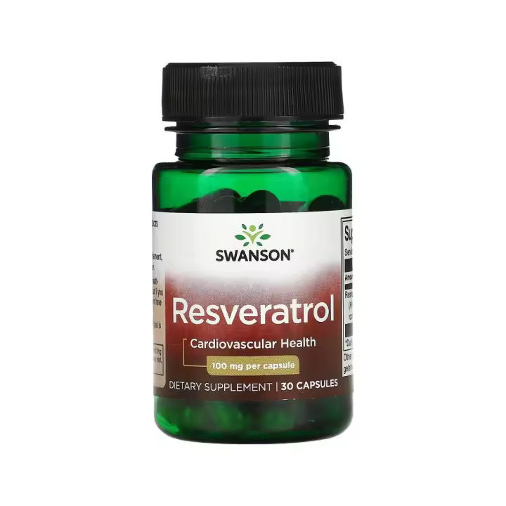 Resveratrol, (Polygonum cuspidatum) 100 mg, 30 cápsulas de Swanson - 1