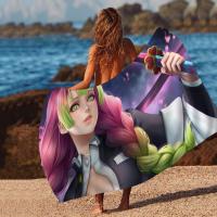 Toalla De Playa Kanroji Mitsuri De Microfibra Absorbente Secado Rápido Suave Para Yoga Natación Resort Montañismo Tamaño 76x182 Cm - details 6