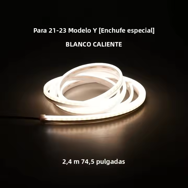 Luz De Ambiente Trasera LED Para Tesla Model 3 Impermeable Flexible Instalación Fácil Lámpara Ambiental Modificada Para Coche - 1