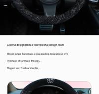 Funda Para Volante De Coche Invierno Plush Cálida Y Aromática Para Damas Tipo Universal Decorativa Accesorio Para Automóvil - details 1