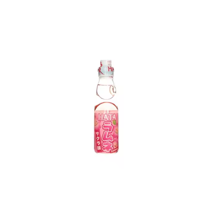 COMIDA BEBIDA JAPONESA ASIATICA HATA-KOSEN Ramune sabor SAKURA Cereza Refresco 200 ml - 1