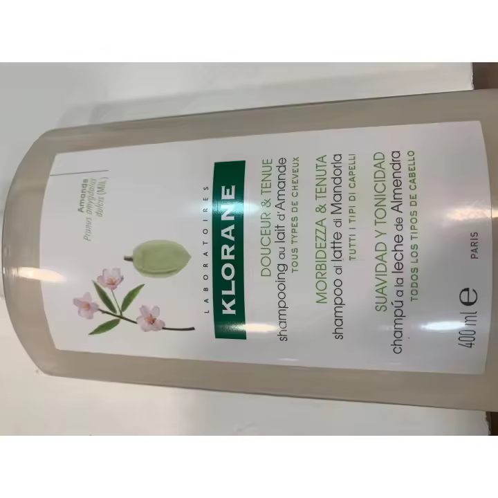 CHAMPU KLORANE A LA  LECHE DE ALMENDRAS 400 ML - 1