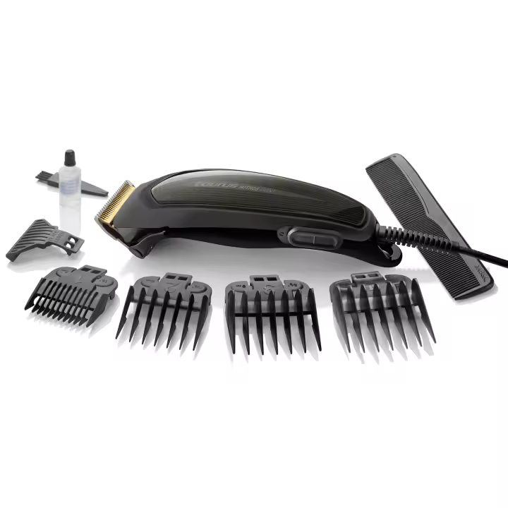 Taurus - Cortapelos Mithos Avant, Cuchillas de Titanio, Maquina de Cortar el Pelo, Profesional, Incluye 4 Peines Guía y Accesorios - 1