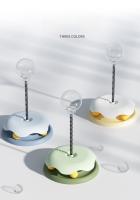 Juguete Para Gatos Alimentador Rota 360° Bola De Leche Transparente Juguetes Interactivos Para Gatos Alivia La Monotonía Tamaño 21.5x29cm - details 8
