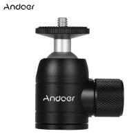 Andoer Cabeza De Trípode Con Giro De 360 Grados Compatible Con Cámara DSLR Bastón Selfie Monopod Material De Aluminio - details 0