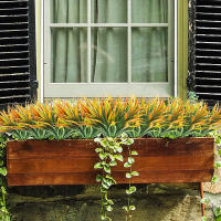 1 Pc De Hierba Artificial De Primavera Con 14 Hojas Para Decoración De Hogar Ventanas Bonsái Fiesta Navideña Bodas Accesorios De Arco Al Aire Libre - details 14