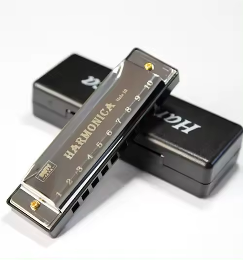 Harmonica Diatónica De 10 Agujeros En Clave De C Con Estuche Para Principiantes Y Niños Regalo Ideal Con Estuche Incluido - 1