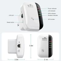 Amplificador De Señal Wifi Repejador Extensor De Red Para Hogar Y Dormitorio 300m Pasa Por La Pared Recibe Y Mueve - details 4